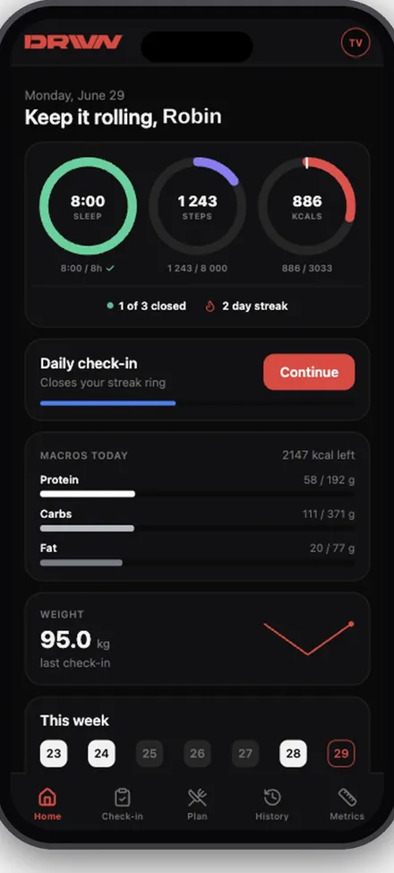 DRIVN Health app screenshot