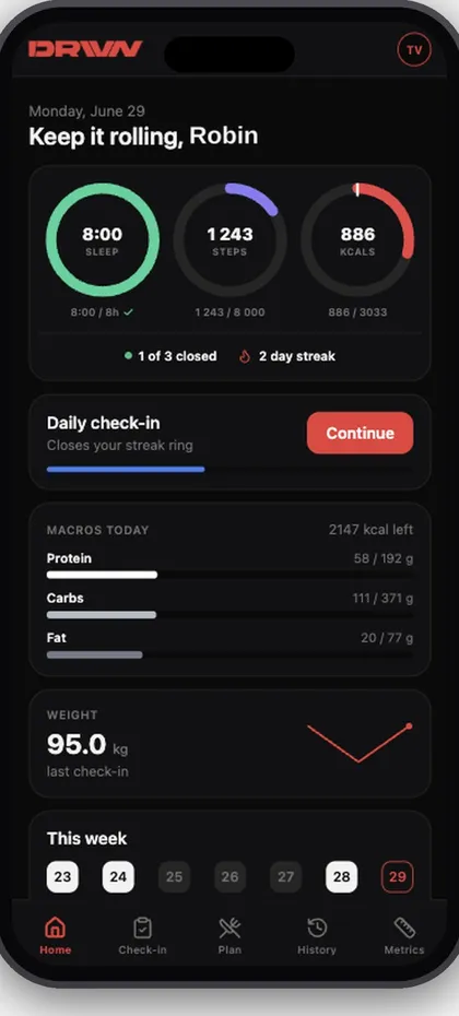 DRIVN Health app screenshot